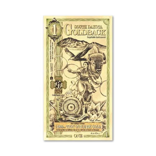 1 South Dakota Goldback