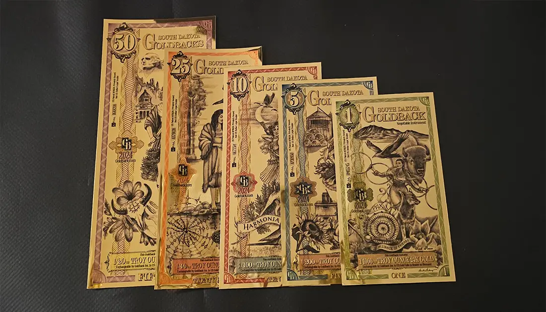 South Dakota Goldback Denominations